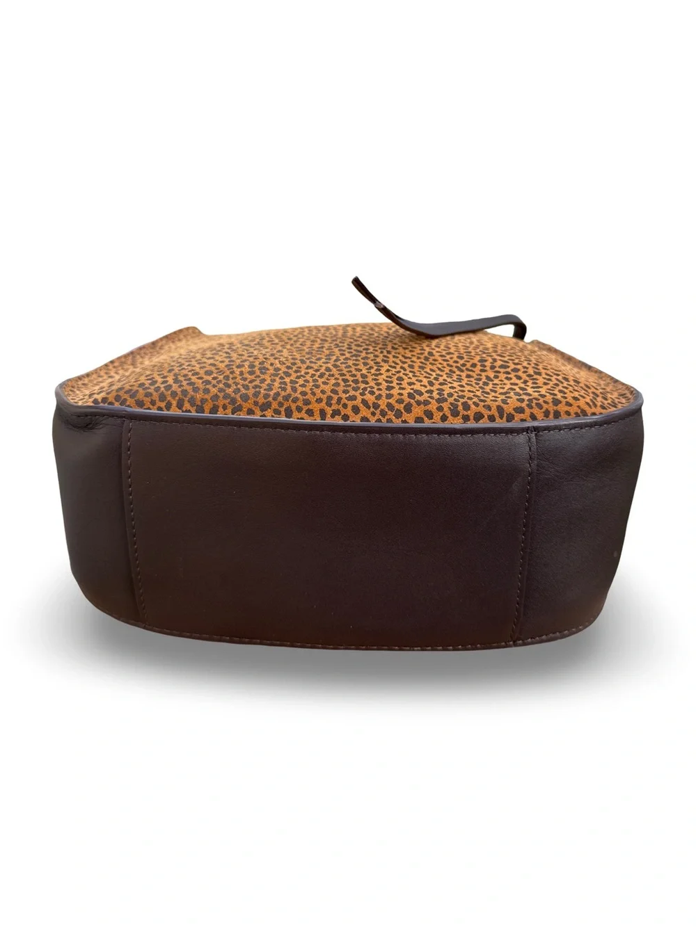 AllSaints Mini Hobo in Leopard Print Brown/Black